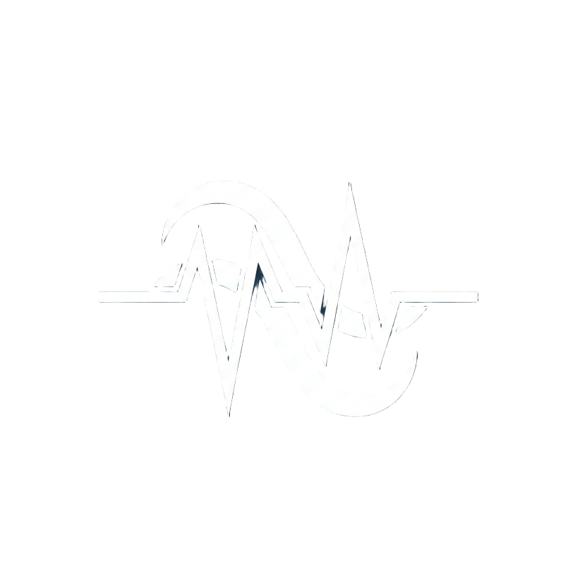 Minimalistic white Dual Wavelength Icon