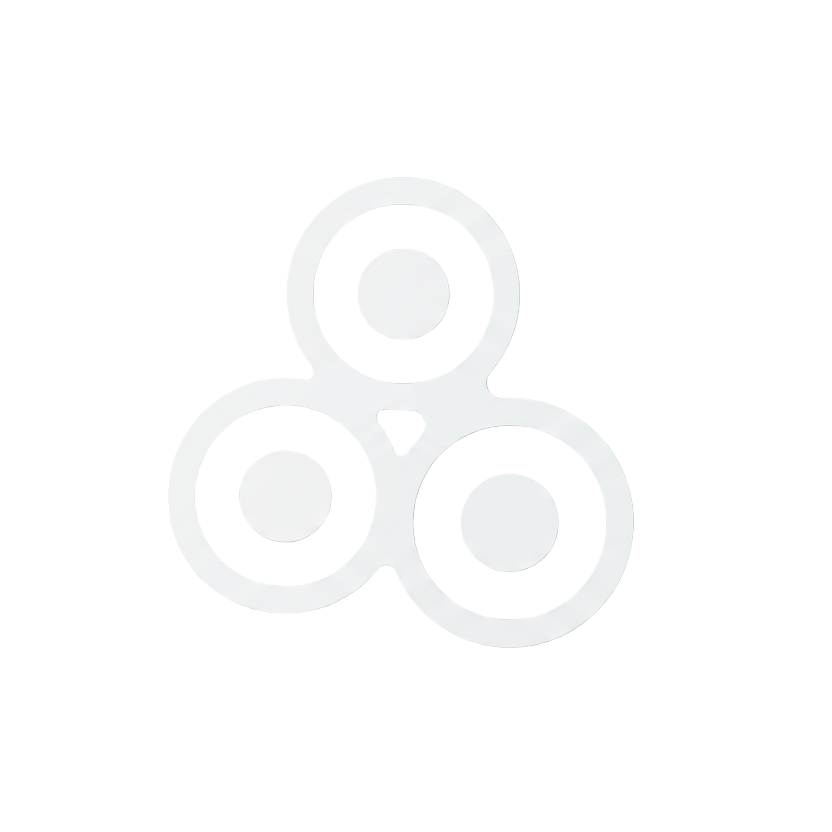 White minimalistic Icon of Cells